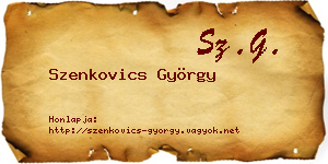 Szenkovics György névjegykártya